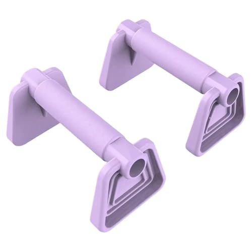 Push Up Bar Pushup Handles 1Pair Street Fitness Push Up Bar Thickened Handle PP Flatland Push-up Rack Pectoralis Major Stable Planche - color: Purple