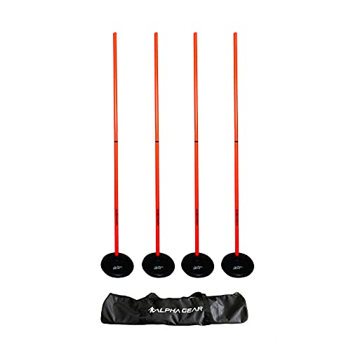 Speed and Agility Turf Training Poles (Orange)