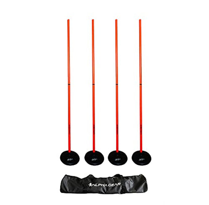 Speed and Agility Turf Training Poles (Orange)