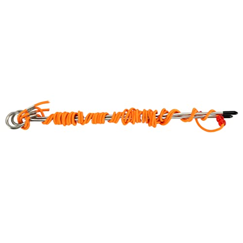 Golf Alignment Stick - Metal Swing Trainer with 5M Adjustable Elastic Tension Cord
