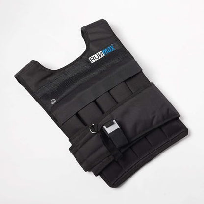 RUNmax 20LBS - 150LBS Adjustable Weighted Vest Wtih Shoulder Pads Option for Men and Women - size: 100 lbs WITHOUT SHOULDER PADS