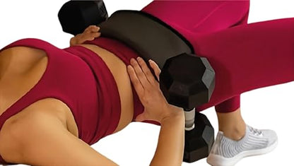 Hip Thrust Belt & Ankle Resistance Bands Set for Women – Glute Workout Kit with Padded Belt, Adjustable Ankle Straps & 5 Loop Bands – Booty Training Equipment for Home or Gym