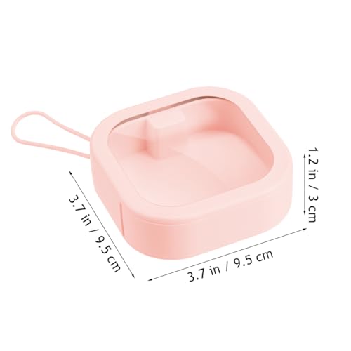 PRETYZOOM 2-Pack Hair Tie Storage Box 3.74In TPE Compact Organizer – Wall-Mount & Travel-Ready Holder for Hair Bands, Clips, Scrunchies – Desktop & Bathroom Accessory Case for Girls