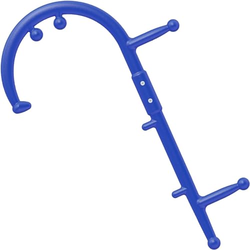 KEINE MARKE Massage Trigger Point Cane Body Deep Tissue Handheld Back, Neck, Shoulder, Leg and Feet Massager Rod, Muscle Release Tool Self Massage Hook Cane for Women & Men (Upgraded Blue)