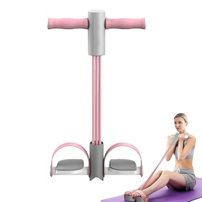 Multifunction Resistance Pull Rope - 6 Tube Elastic Exercise Band System, Portable Strength Training Equipment, Body Sculpting Tool | Home Fitness Gym Leg Arm Chest Back Stretch Workout Use