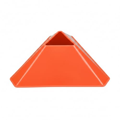 Triangular Sports Marker Cones for Agility Drills and Field Boundaries, PE Plastic Training Equipment (1 PC)