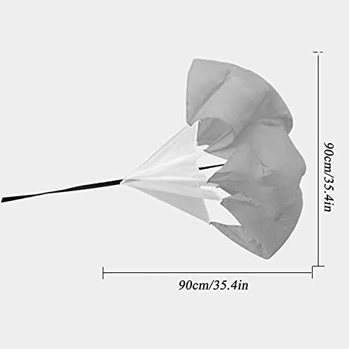 Resistance Parachute 35.4in Running Parachute, with Adjustable Belt Speed Resistance Training Parachute Equipment, for Improving Speed/Stamina/Strength