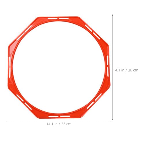 8PCS Agility Training Rings: 15.8'' Speed Footwork Hoops - Agility Ladder Hurdles for Football Soccer Gymnastics Home Gym School Dog Exercise Outdoor Field Day Games