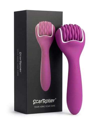 Scar Tissue Massager for Post-Surgery Recovery, Silicone Ice Massage for Post-Surgery Incision Swelling and Soreness, Vibrating Joint Roller for Improved Range of Motion Designed by Physical Therapist - color: Purple