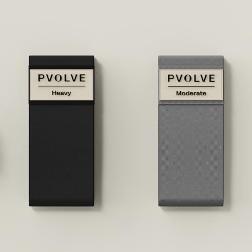 Pvolve Booty Bands Set – Moderate & Heavy Fabric Resistance Bands for Glutes, Hips & Legs