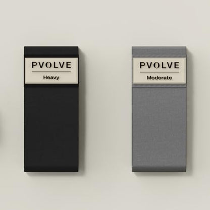 Pvolve Booty Bands Set – Moderate & Heavy Fabric Resistance Bands for Glutes, Hips & Legs