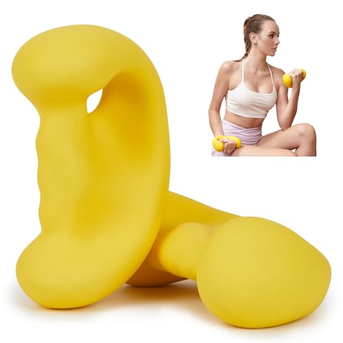 HXD-ERGO Ergonomic Dumbbells Weights Set-Hand Weights for Women at Home, Ear Dumbbells Weights for Pilates, Yoga, Jogging,StrengthTraining - color: 5 LBS