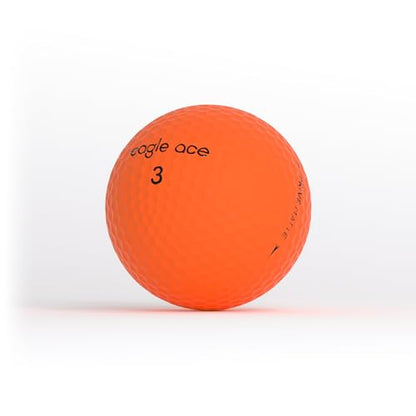 Eagle Ace™️ DriveMatte Golf Balls-2 Layers-Maximum Distance,Optimal Spin Control - color: Orange-12Pack