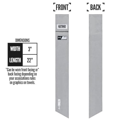 Nxtrnd Streamer Football Towel, Thin Sports Towel, Dries Hands & Football Accessories (Light Grey) - color: Light Grey