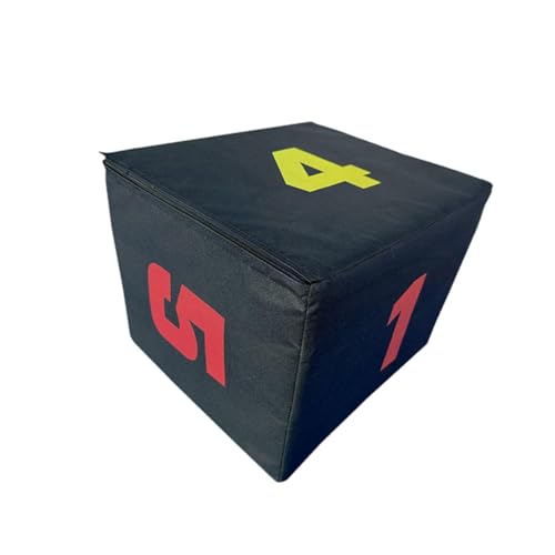 Plyometric Jump Box 3-in-1 Height Adjustable Training Box for Strength Exercise, 11.81x17.72x13.78 inch
