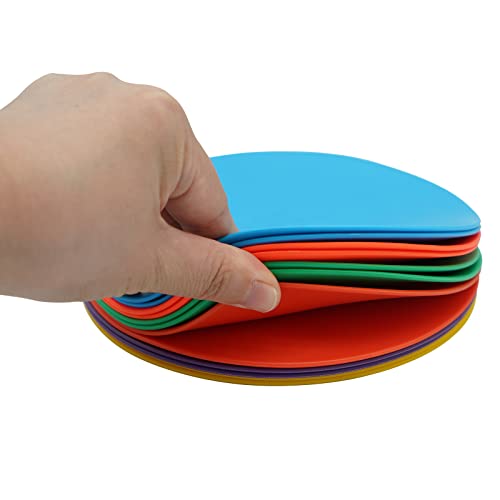 Flat Cones Spot Markers Soccer Basketball Sports Speed Agility Training - color: Without Hole