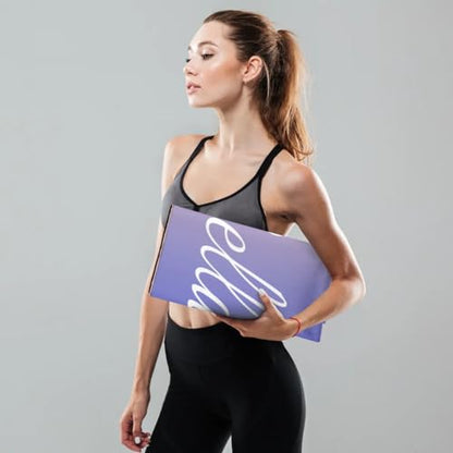 Custom Name Yoga Mat,Personalized Travel Yoga Exercise Mat,Non Slip,Perfect for Kids & Adults,Gradient Color D Series - color: Style 16