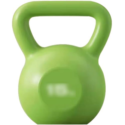 Kettlebell Home Men's Strength Training Kettle Bells, Professional Sports Shaping Kettle Ball, Protect The Floor, Swing/Squat/Push-up(Green-15lb)