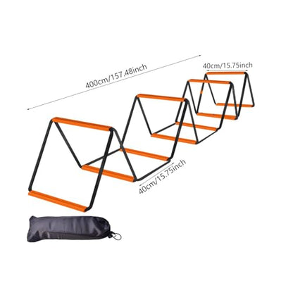 Agility Ladder Soccer Speed Ladder Multifunction Flexible Agility Training Equipment Football Footwork Ladder for Home Gym - size: 10 Grids With Bag