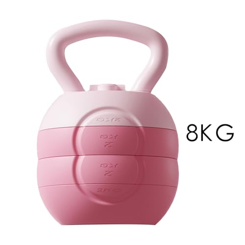 Kettle Bell - Grip Strength Adjustable Weight Tool, Soft Kettlebell | Coated Training Equipment, Ergonomic Handle, Compact Fitness Gear | Home Workouts Muscle Building Conditioning Men Women - color: 8kg