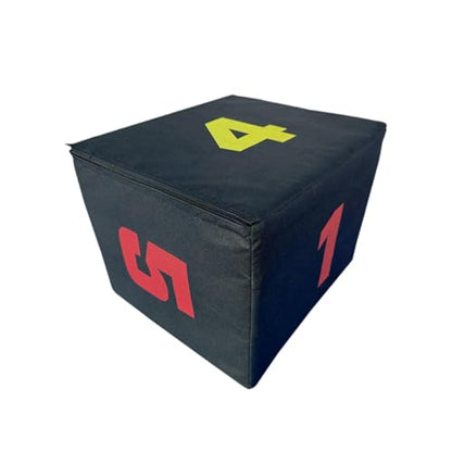 Plyometric Jump Box 3-in-1 Height Adjustable Training Box for Strength Exercise, 11.81x17.72x13.78 inch