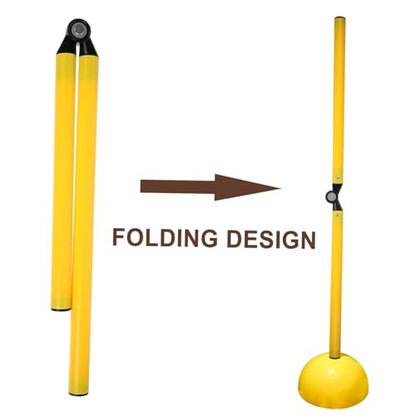 Soccer Agility Poles Training Equipment for Speed Drills Folding Design Bright and Visible for Weather