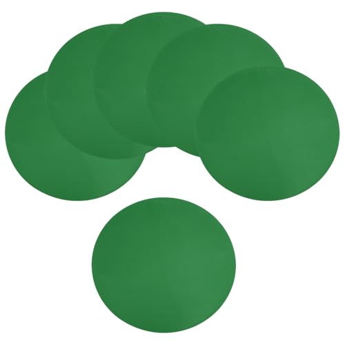Spot Markers for Agility Dot, Non-Slip Poly Spots Floor Dots Flat Field Soccer Training Equipment for Gym - color: Dark Green