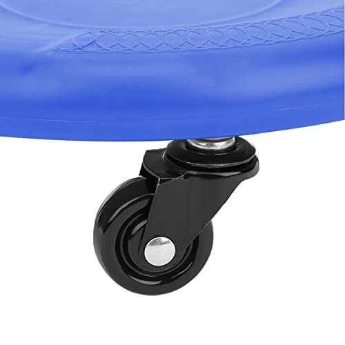 4 Wheel Abdominal Exerciser, Abdominal Muscle Plate with Smooth PVC Wheels, Multi Directional Slide Disc for Core Workout, Includes Pad and Wheels for Home Fitness