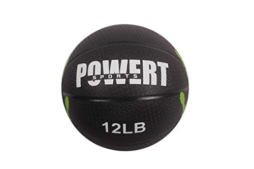 POWERT Medicine Ball Weighted Ball for HIIT Workout, Cardio Fitness Exercise & Physical Therapy - style: C--12 lbs