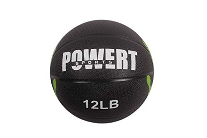 POWERT Medicine Ball Weighted Ball for HIIT Workout, Cardio Fitness Exercise & Physical Therapy - style: C--12 lbs