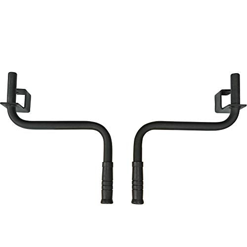 Valor Fitness Power Rack Dip Handle Attachments with Multiple Fits - Options Compatible with 2" & 2.5" Uprights and 3" Rigs with 1" Hole - Strength Training Accessory - size: 2.5" x 2.5" Frame