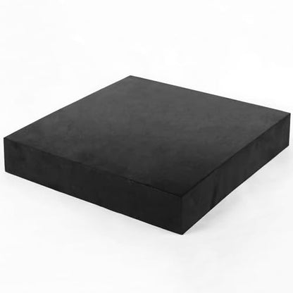 WochiTV Solid Rubber Sheets Strips, 12" Wide x 1" Thick x 12" Long Neoprene Rubber Rolls Perfect for DIY Gasket Material, Sealing, Liner, Shield, Padding, Mat - size: 12" W x 12" L, style: 1" Thick