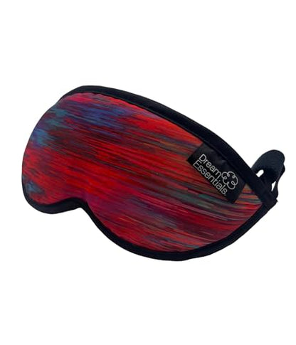Dream Essentials Dreamland Premium Sleep Mask, Handmade in the USA, Breathable Natural Cotton, Adjustable Strap, Men and Women, Nose Bridge for Light Block, Travel, Yoga, Meditation (Tahitian Sunset) - color: Tahitian Sunset