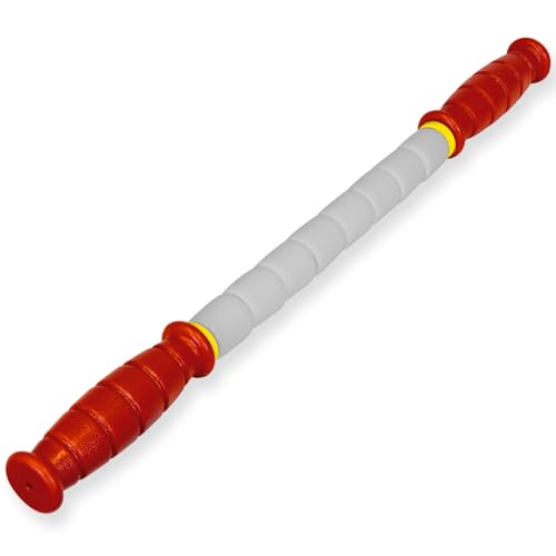 Massage Stick 18" Flexible Handheld Spindle Massage Roller (Will Contour to Any Muscle) - Full Body Muscle Recovery & Myofascial Release (Medium - 18" Massage Stick) - color: 18" Massage Pin (Medium)