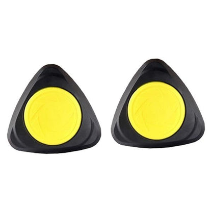 Core Sliders Exercise Gliding Discs Pair for Hardwood & Carpet Floors, Gym Gliders Fitness Equipment for Squats & Core Training, Black Yellow