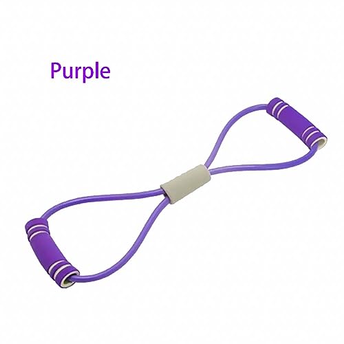 Yoga Fitness Resistance Bands Figure-of-Eight Chest Expander Elastic Muscle Training,Gym Equipment Fitness Rubber Bands Sports Elastic Bodybuilding Training