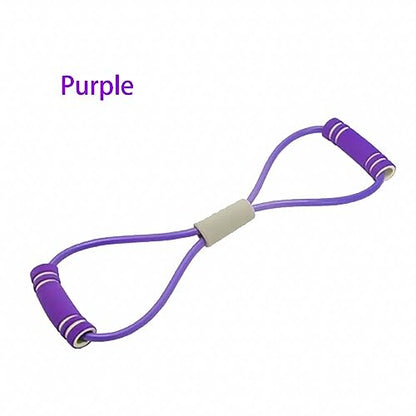 Yoga Fitness Resistance Bands Figure-of-Eight Chest Expander Elastic Muscle Training,Gym Equipment Fitness Rubber Bands Sports Elastic Bodybuilding Training