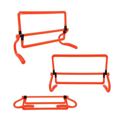 banapoy 5Pcs Soccer Training Hurdles, Adjustable Height for Agility Speed Training Equipment, with Foldable PVC Design for Football Basketball Baseball Track Field Sports
