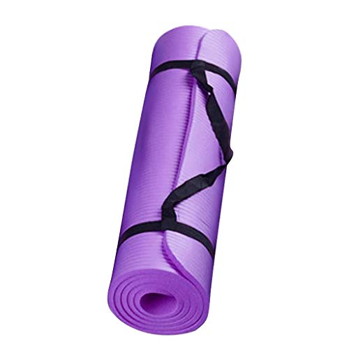 Non Slip Yoga Mat, Tpe Durable Nonslip Exercise Mat with Carrying Strap,Thick Antitear Professional Workout Mats for Home Gym for Home Gym Indoor Sport Workouts Exercises Floor Fitness Stretching