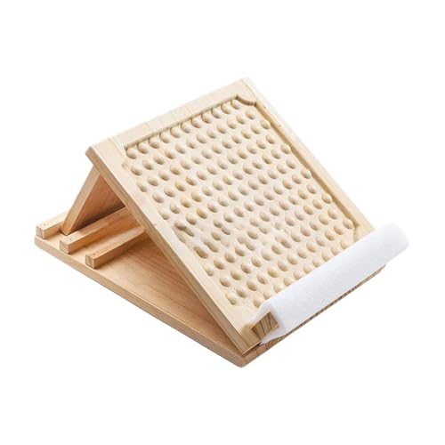 Slant Board Wooden Calf Stretcher Adjustable Leg Stretch Ankle Exercise Training Equipment Foot Incline Board with Portable Construction and Multiple