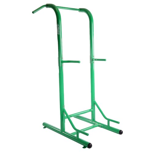 Stamina Pull Up Bar Tower & Dip Station, Free Standing Outdoor Home Gym Equipment - Adjustable and Portable Workout Stand for Calisthenics Body Weight Training