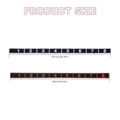 2Pack 8-Section Resistance Band with Numbered Markings, Exercise Band for Stretching, Yoga, Pilates & Home Fitness - Track Progress with Adjustable Tension, High-Elastic Latex Training Band