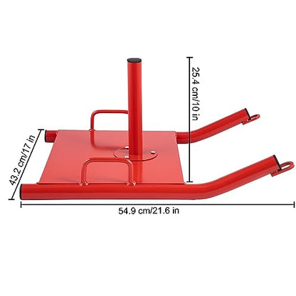 Weight Sled Push Pull Heavy Drag Fitness HD Power Speed Training for Exercise and StrengthTraining Red