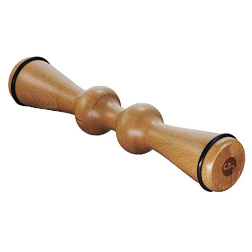 Body Back FSA Eligible Wood Back Roller, Spine Stretcher & Aligner, Ma Roller, Back Cracker for Back Pain Relief and Muscle Recovery, Manual Back Massager, Wood Therapy Massage Tool (15 inch)