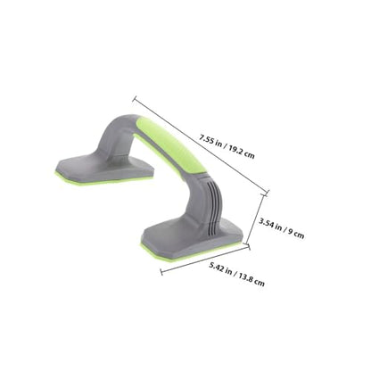 KALLORY 2pcs Push up Bars Handles with Anti-slip Soft Plastic and Bottom Pad, Strength Training Equipment for Home Workout and Floor Exercise, Portable Pushup Stands for Men and Women
