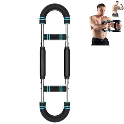 Arm Trainer–Full Body Resistance Strength Bar with Adjustable Tension|Chest, Arms,Shoulders&Core Workout Equipment for Home Gym&Travel Fitness