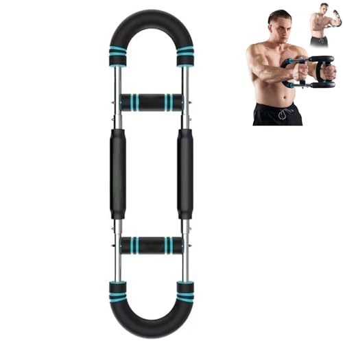 Arm Trainer–Full Body Resistance Strength Bar with Adjustable Tension|Chest, Arms,Shoulders&Core Workout Equipment for Home Gym&Travel Fitness