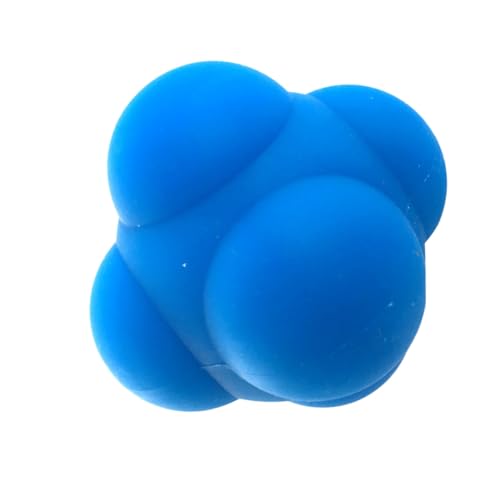 Hexagonal Silicone Reaction Training Ball for Agility and Reflex Improvement Bounce Ball for Workout and Hand-Eye Coordination Suitable for Men and Women Athletes