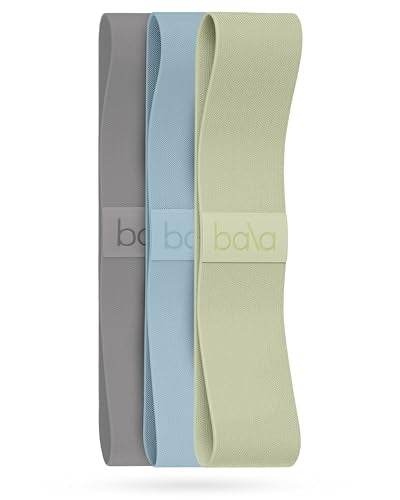 Bala Bands Resistance Bands, Non-Slip Fabric Exercise Bands - color: SEA, SAGE, HEATHER, size: Resistance Bands (Set of 3)