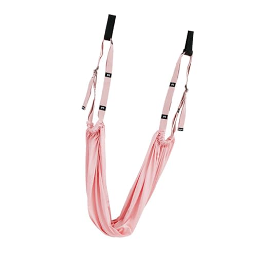 Keenso Door Leg Stretcher, Polyester Cotton Leg Stretching Strap with Door Loops, Elastic Stretch Band for Lower Back Training Handstand Practice Home Gym Dancers - color: Pink